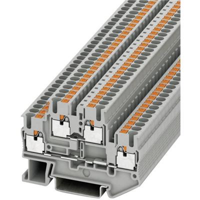 Phoenix Contact 3210567 Klem 2-etages 5.2 mm Snelaansluiting Grijs 1 stuk(s) Piece