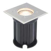 LED Grondspot vierkant buiten - Dimbaar - GU10 - 2700K warm wit - 4 Watt 345 lumen - Tuinspot - Oprit - RVS - IP65 Waterdicht - thumbnail