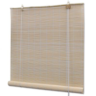 VidaXL Rolgordijn 120x220 cm bamboe natuurlijk