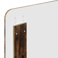 Bedframe met hoofdeinde Gerookt eiken 75 x 190 cm Bewerkt hout - thumbnail