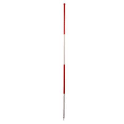 jalonstok metaal 2mtr wit-rood | 12 Stuk stuks