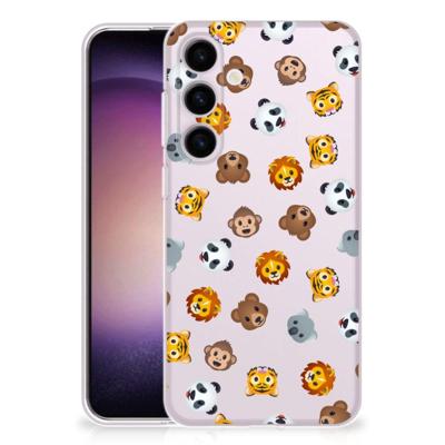 TPU bumper voor Samsung Galaxy S24 Dieren Emojis TPU bumper voor Samsung Galaxy S24 Dieren Emojis