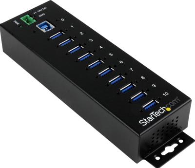 Hub USB Startech ST1030USBM Zwart