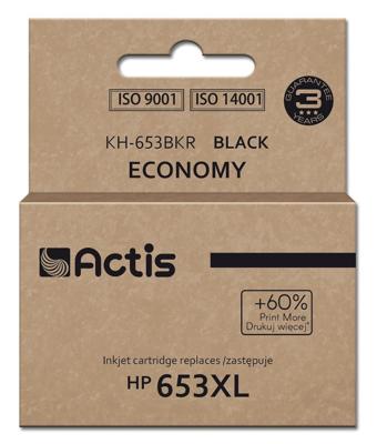 Actis KH-653BKR inkt voor HP printer, vervanging HP 653XL 3YM75AE; Premium; 20ml; 575 pagina's; zwart