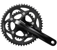 Crankstel 2 x 10 speed Shimano Road FC-RS400 - 175/50-34 holle as - zwart - thumbnail