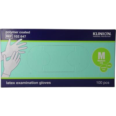 Onderzoekshandschoen prot latex maat M poedervrij 100 Stuks Onderzoekshandschoen prot latex maat M poedervrij 100 Stuks