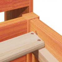 Bedframe zonder matras massief grenenhout wasbruin 100x200 cm - thumbnail