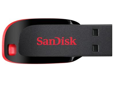 SanDisk Cruzer® Blade™ USB-stick 16 GB Zwart SDCZ50-016G-B35 USB-A 2.0