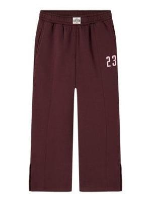 Name it winter sweat broek meisjes - paars - wide leg fit - NkfOdika