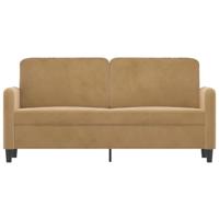 Tweezitsbank 140 cm stof bruin - thumbnail