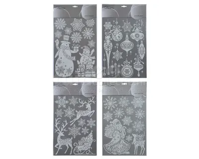Raamstickers Kerst Stickervel Assorti 1st