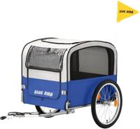 BLUE BIRD fiets-hondenkar dog trailer 20" blue/light grey - thumbnail