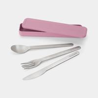 Brabantia Make & Take Bestekset 3-delig Lilac pink - thumbnail