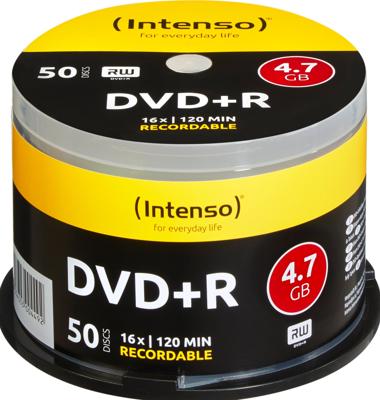 Intenso 4111155 DVD+R disc 4.7 GB 50 stuk(s) Spindel