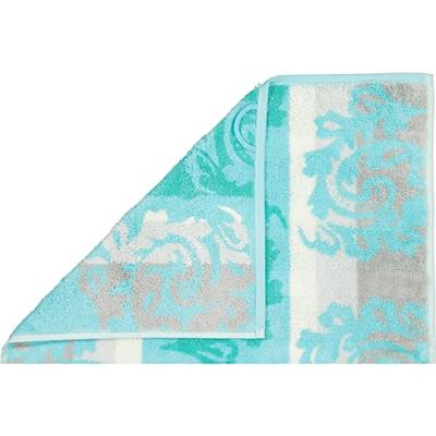 Cawö Cawo Cashmere Jacquard Handdoek Munt 50x100