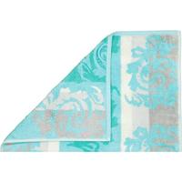 Cawö Cawo Cashmere Jacquard Handdoek Munt 50x100 - thumbnail