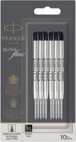 10 Parker QuinkFlow balpenvullingen zwart medium - thumbnail