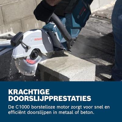 Bosch Professional GCS 18V-230 Accu doorslijpmachine 230 mm 18V Basic Body - 06013B0000