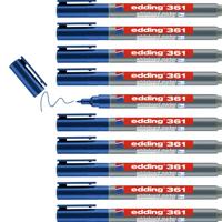 Whiteboardmarker edding 361 rond 1mm blauw | 10 stuks - thumbnail