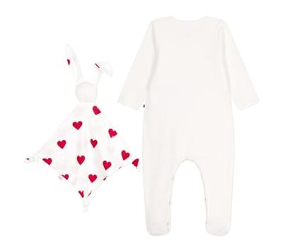 Babypakje cadeau set in fluweel / velours PETIT BATEAU