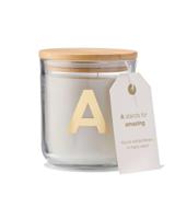 HEMA Kaars in glas Ø8x10cm letter A - thumbnail