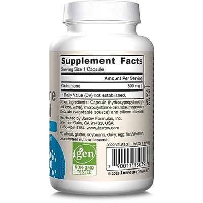 Glutathione Reduced 500mg 60v-caps - thumbnail