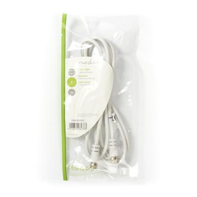 Satelliet- en Antennekabel | F Male - F Male | 1,5 m | Wit