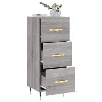 Dressoir 34,5x34x90 cm bewerkt hout grijs sonoma eikenkleurig - thumbnail