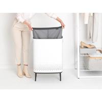 Brabantia Bo hi wasbox 2 x 45 liter white - thumbnail