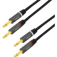 LogiLink CA1211 Audio Aansluitkabel 5.0 m Zwart Afgeschermd, Kleurcodering - thumbnail