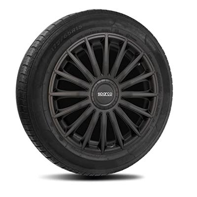 4-Delige Sparco Wieldoppenset Treviso 13-inch zwart SP1392BK