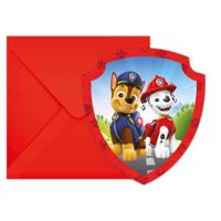 Paw Patrol Uitnodigingen 6 Stuks - thumbnail