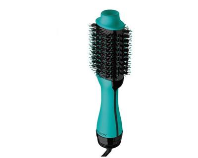 REVLON Teal Blue Droog- en stylingborstel - Ionische technologie - 2 snelheden - Blauw REVLON Teal Blue Droog- en stylingborstel - Ionische technologie - 2 snelheden - Blauw