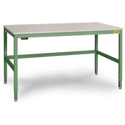 Manuflex LC3116.6011 ESD ESD-werktafel CANTOLAB speciale met kunststof plaat, bxdxh = 2000 x 800 x 758-958 mm Reseda groen (RAL 9010) Manuflex LC3116.6011 ESD ESD-werktafel CANTOLAB speciale met kunststof plaat, bxdxh = 2000 x 800 x 758-958 mm Reseda groen (RAL 9010)