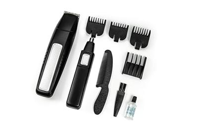 5 in 1 baard KIT - JOCCA - 1439 - 3V - 4 kammen - Zwart en roestvrij staal