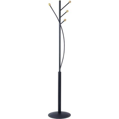 Maul Staande kapstok 9405570 MAULaura Aantal haken: 4 (Ø x h) 36.5 cm x 180 cm Staal Zwart 1 stuk(s)