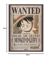 Poster One Piece - Wanted Luffy New 2 35x52cm - thumbnail