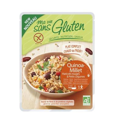 Ma Vie Sans Quinoa gierst rode bonen & groente glutenvrij bio 220 Gram