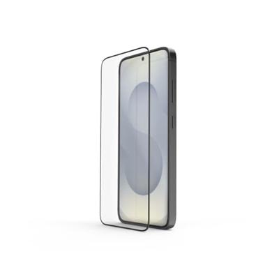 Hama Beschermglas voor mobiele telefoon D3O voor Samsung Galaxy S25 (displaybescherming, onbreekbaar, anti-vingerafdruk, glas voor mobiele telefoon met montagehulp, volledige bescherming 10H,