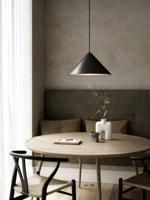 Zwarte hanglamp groot &apos;Nono&apos; E27 fitting rond 49 cm DFTP - thumbnail