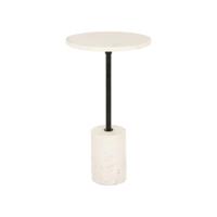 Richmond Ronde Bijzettafel 'Misty' Marmer, 30cm - thumbnail
