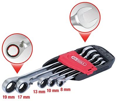 KS Tools 503.4955 503.4955 Ring-steeksleutelset Sleutelbreedte (metrisch) 8 - 19 mm