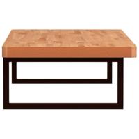 Badkamer wandschap staal en massief beukenhout - thumbnail