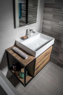 Wastafelmengkraan Sapho Latus 1-hendel Recht 16.4 cm Chroom