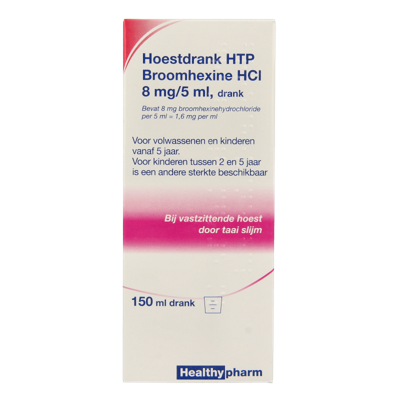 Healthypharm Broomhexine hoestdrank 8mg 150 Milliliter