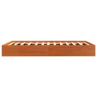 Bedframe zonder matras massief grenenhout wasbruin 75x190 cm - thumbnail