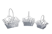 Hengselmand bloem L 36x25x40 cm Buitengewoon de Boet - Buitengewoon de boet - thumbnail