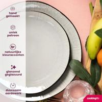 Cookinglife Ontbijtborden / Dessertborden Nola Warm Grey ø 21 cm - 6 stuks - thumbnail