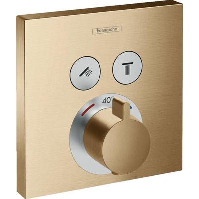 Hansgrohe Thermostaat Afbouwdeel ShowerSelect Voor 2 Functies Geborsteld Brons