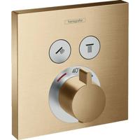 Hansgrohe Thermostaat Afbouwdeel ShowerSelect Voor 2 Functies Geborsteld Brons - thumbnail